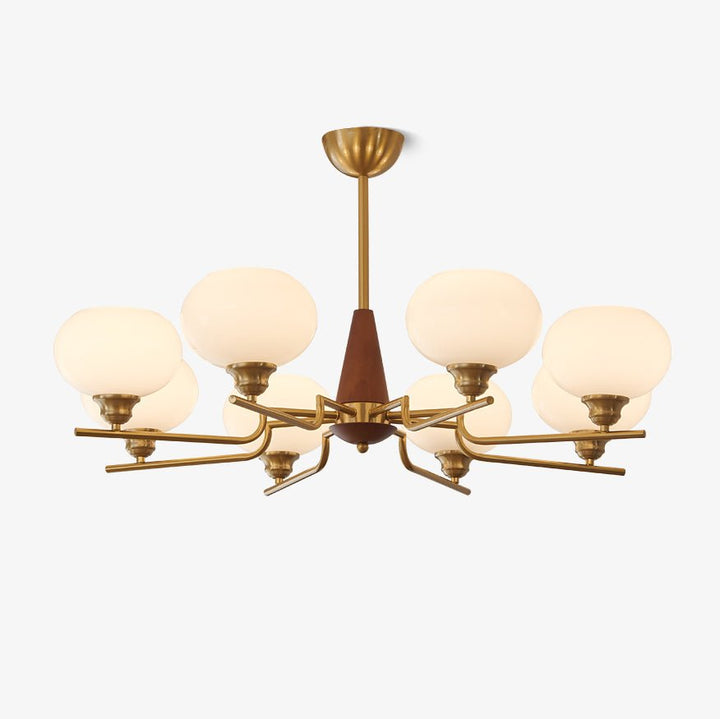 Celeste Sphere Valnöt Chandelier