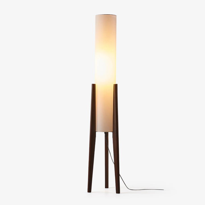 Tripod Valnöt Golvlampa