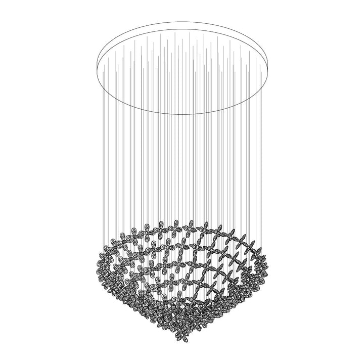 Flytande Fjäril Chandelier