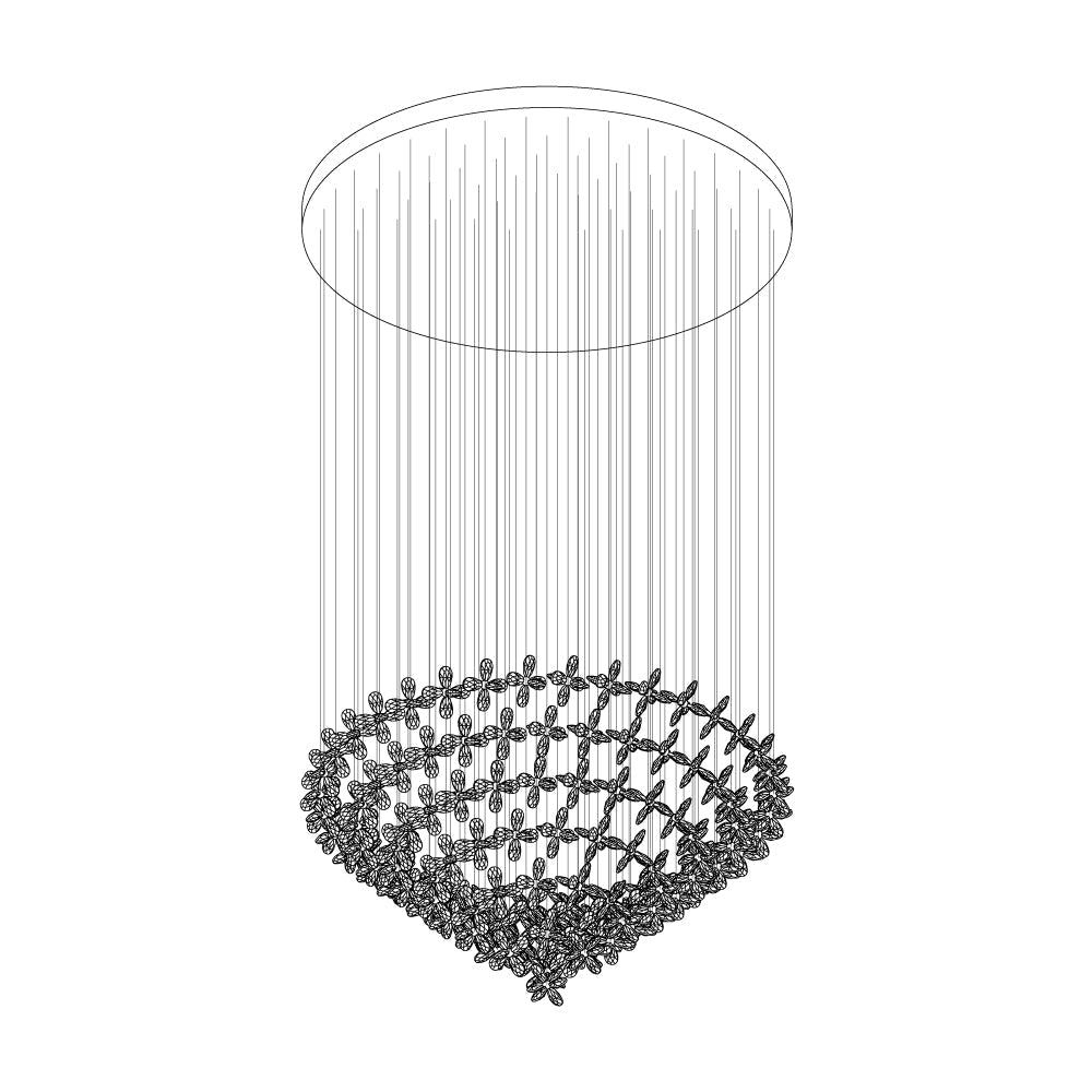 Flytande Fjäril Chandelier