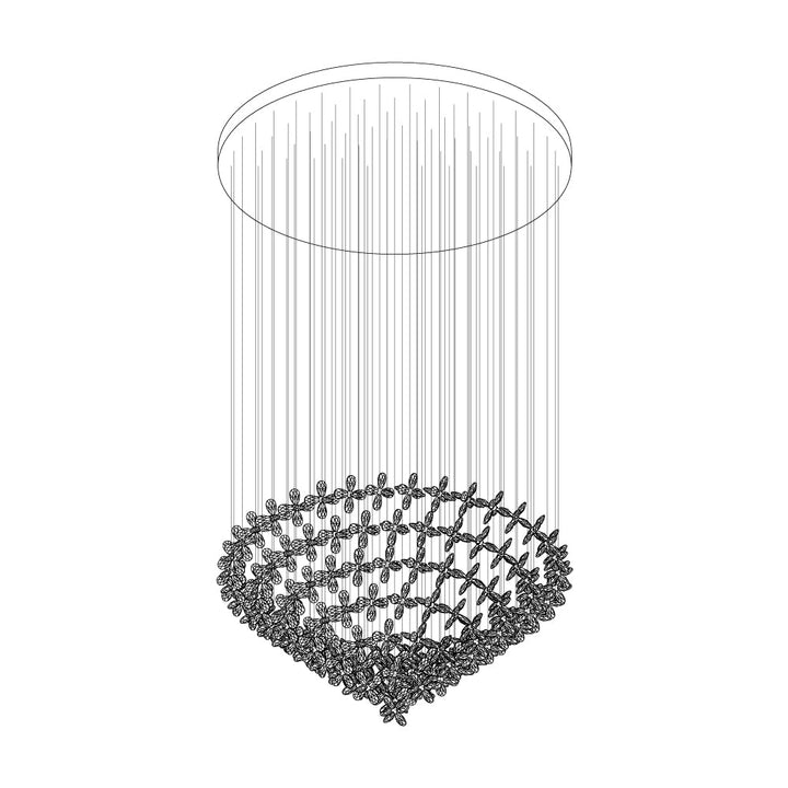 Flytande Fjäril Chandelier