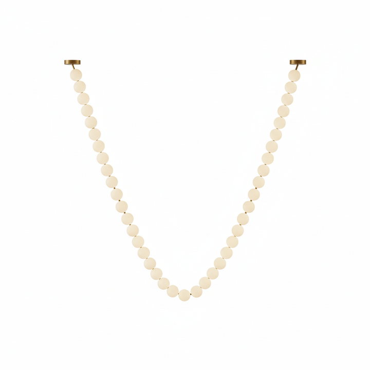 Pärlglas Halsband Bollar Kandelaber