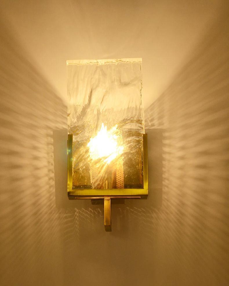 Iskristall Vägglampa