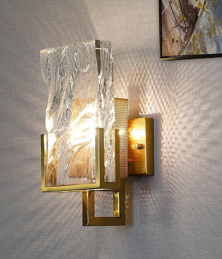 Iskristall Vägglampa