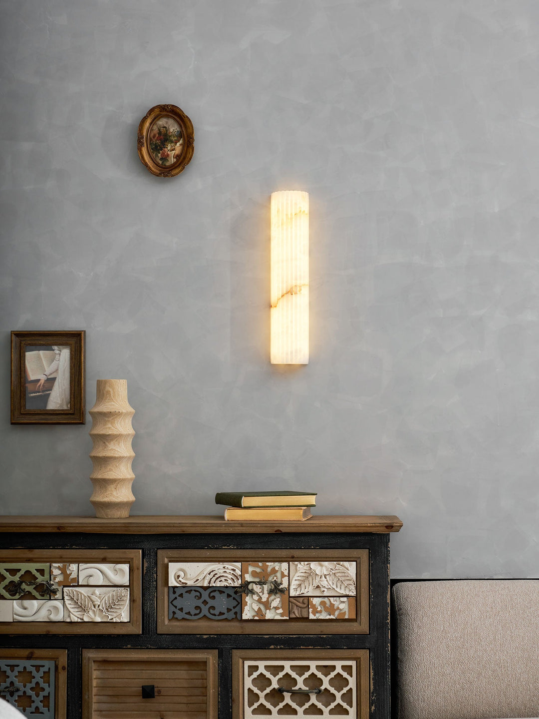 Alvia Alabaster Vägglampa