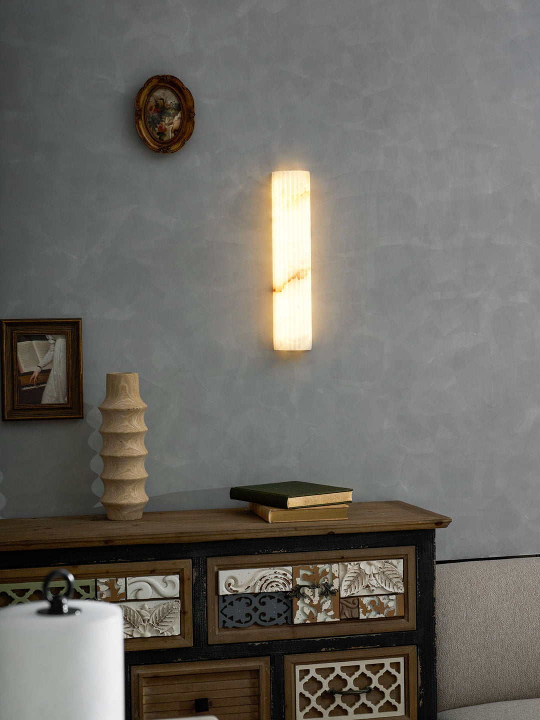 Alvia Alabaster Vägglampa