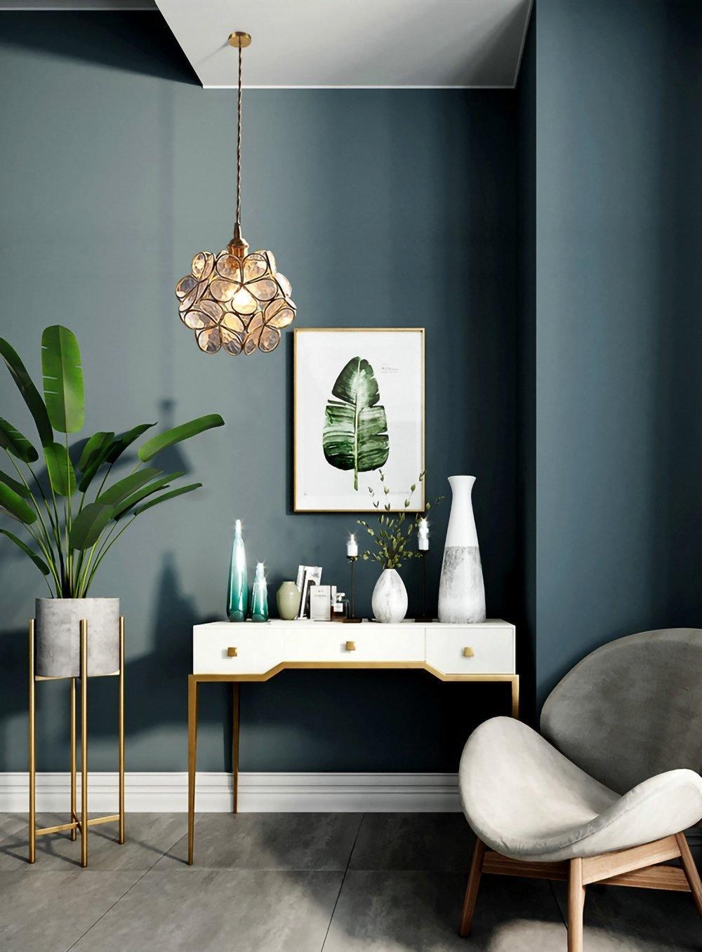 Glasblommependellampa