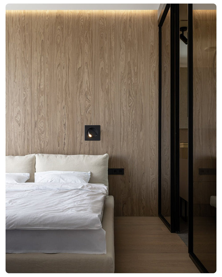 Minimalistisk Inbyggd Rotera Vägglampa