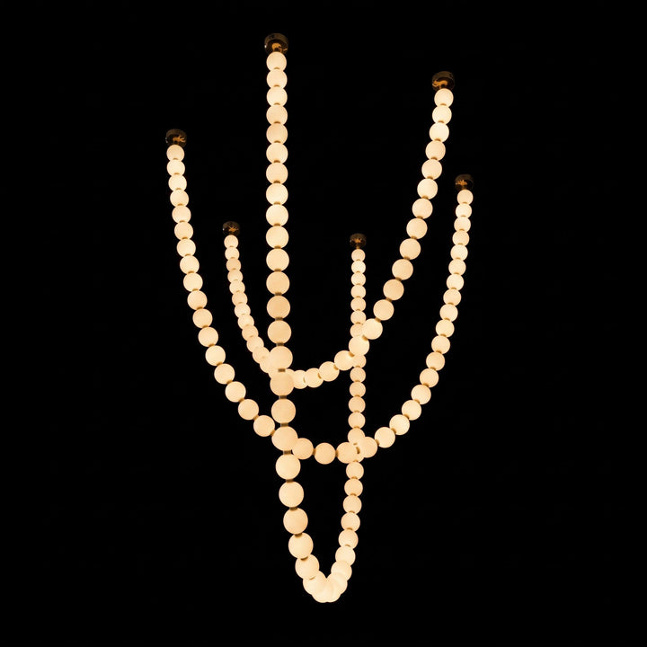 Pärlglas Halsband Bollar Kandelaber