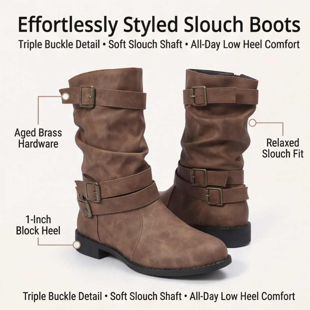 Strova - Zgniecione boots till mitten av vaden