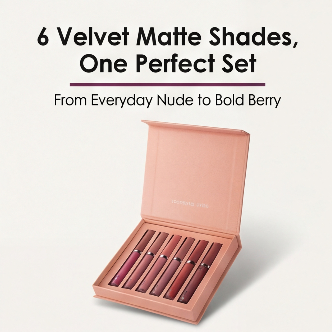Velura – Set 6 matowych pomadek w płynie