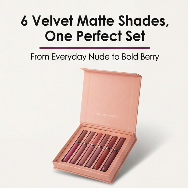 Velura – Set 6 matowych pomadek w płynie