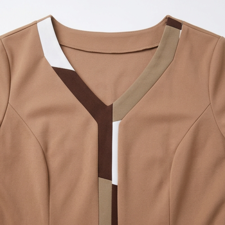 Lunavia – Elegant set peplum w färgze blokowym för kvinnor
