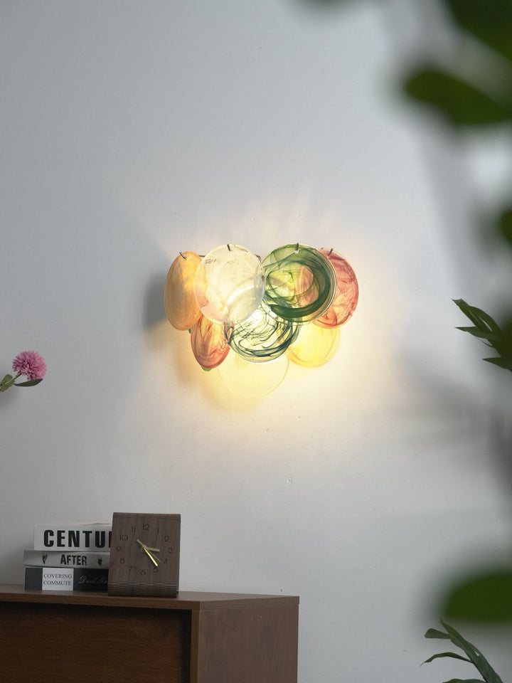 Lunaria Disc Glas Vägglampa