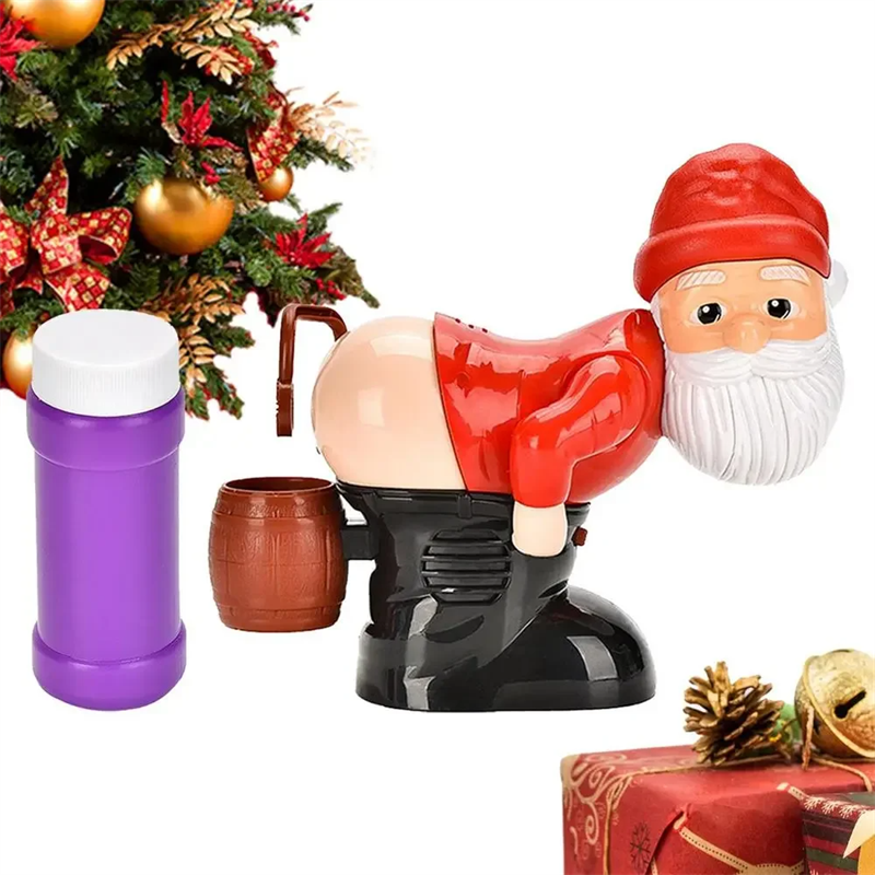 Tomte som blåser såpbubblor