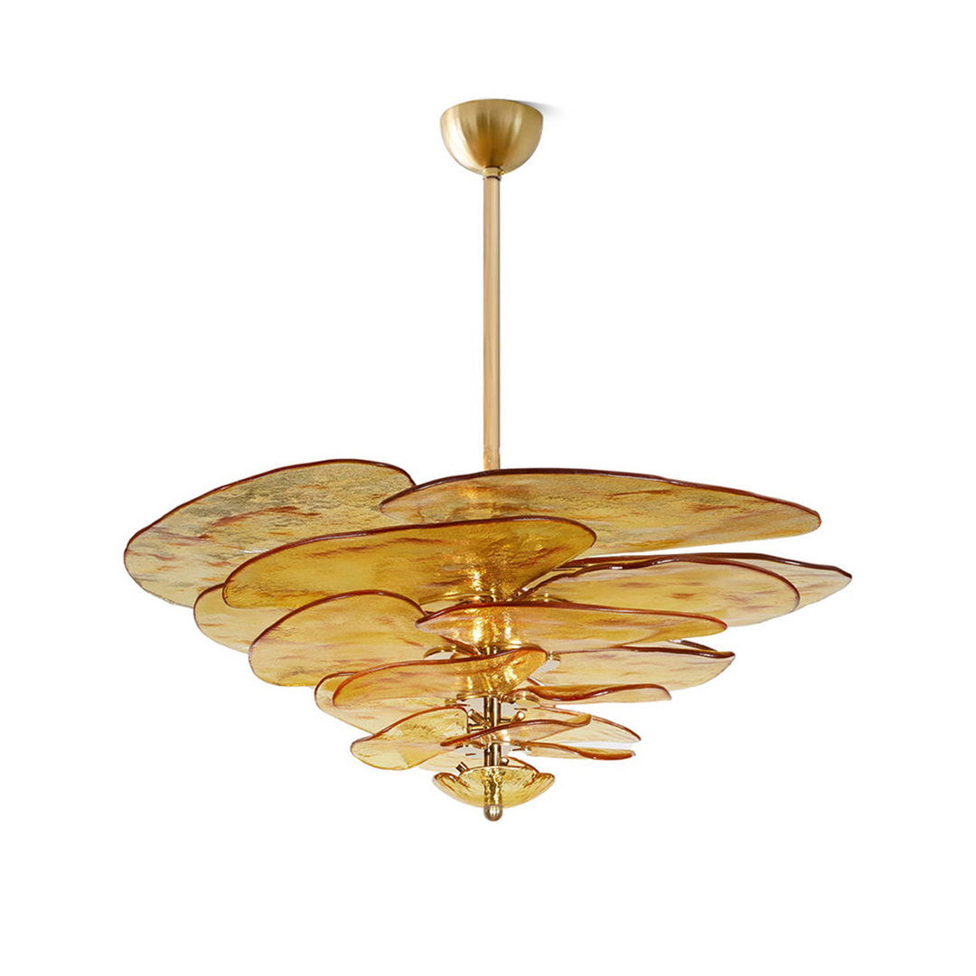 Petals Gold Murano Kandelaber