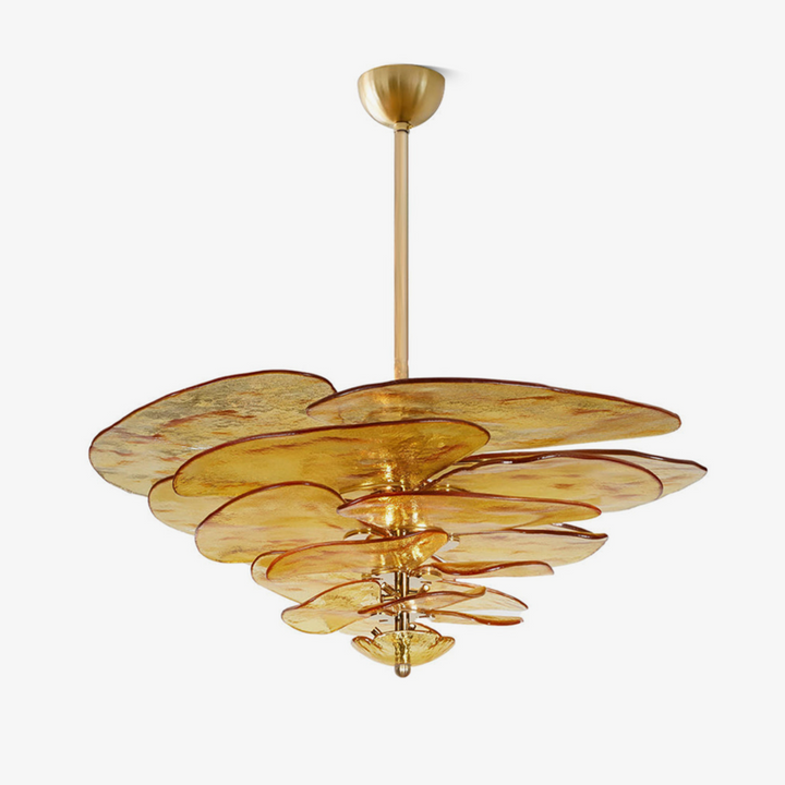 Petals Gold Murano Kandelaber