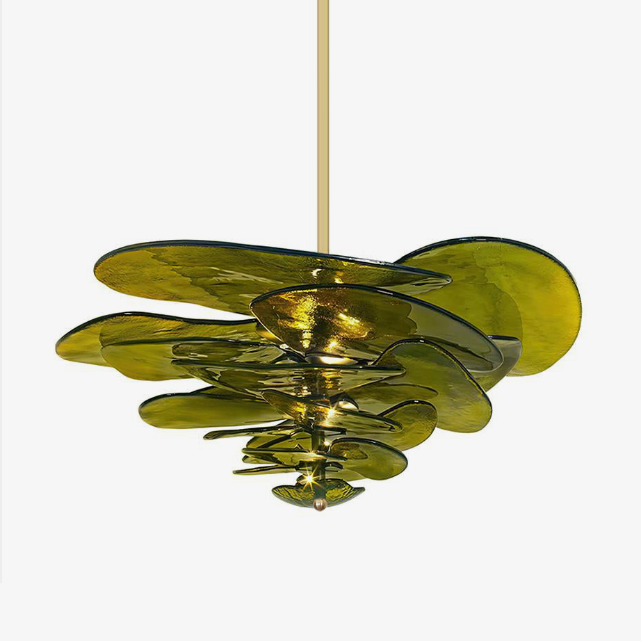 Petals Gold Murano Kandelaber