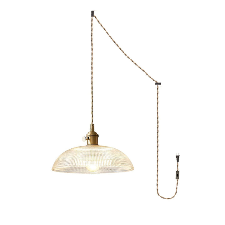 Ribbade Spiral Hängande Lampa