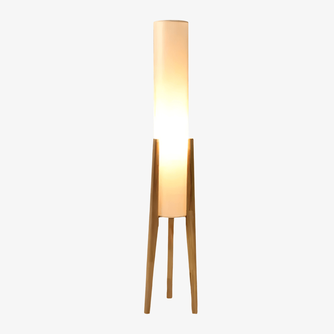 Tripod Valnöt Golvlampa