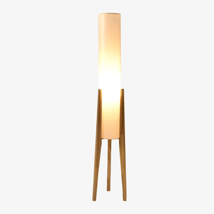 Tripod Valnöt Golvlampa