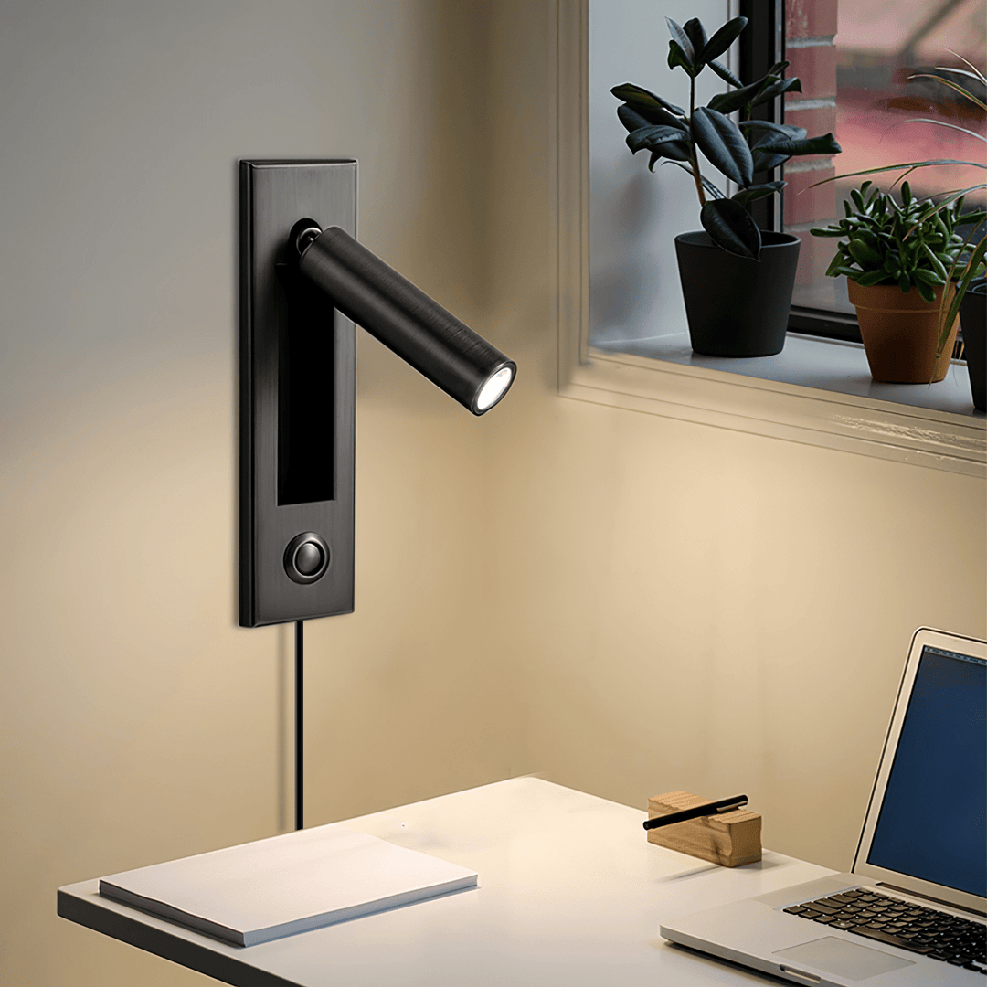 Inbyggd Sängsida Plug-in Vägglampa