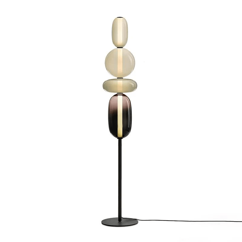 Kanderad Glas Golvlampa