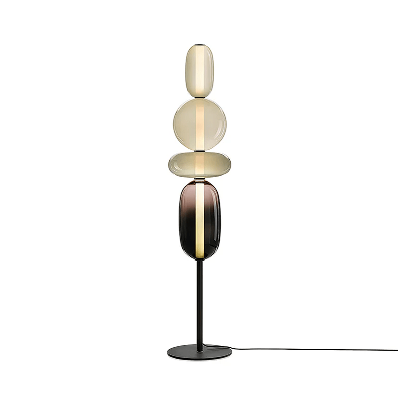 Kanderad Glas Golvlampa