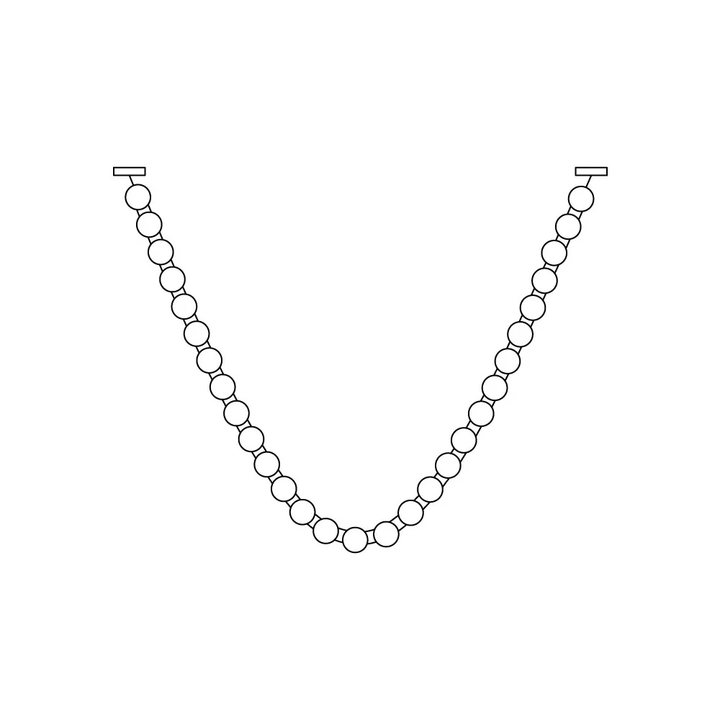 Pärlhalsband Bollar Kandelaber