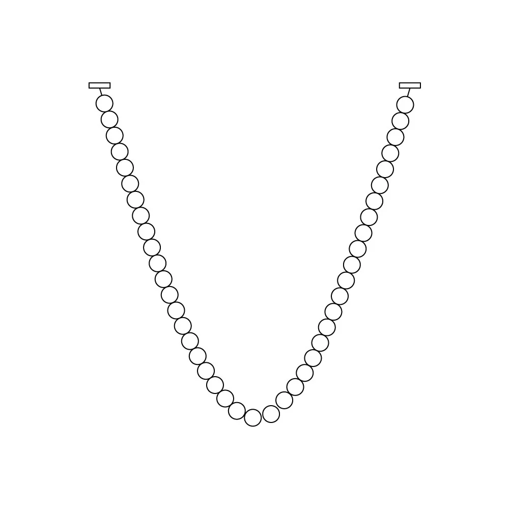 Pärlhalsband Bollar Kandelaber