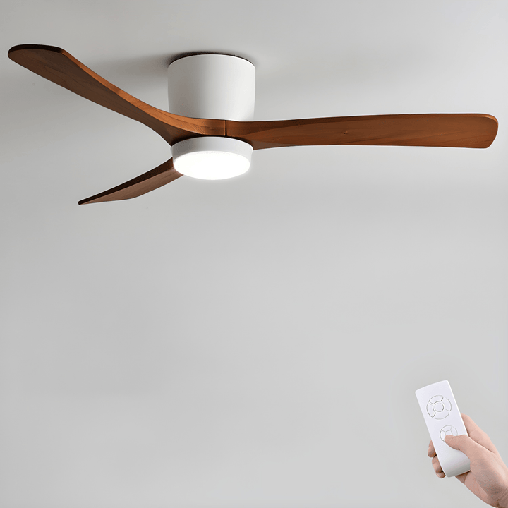 Nordisk Trä Takfläkt Lampa