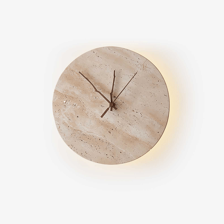 Klocka Travertine Vägglampa