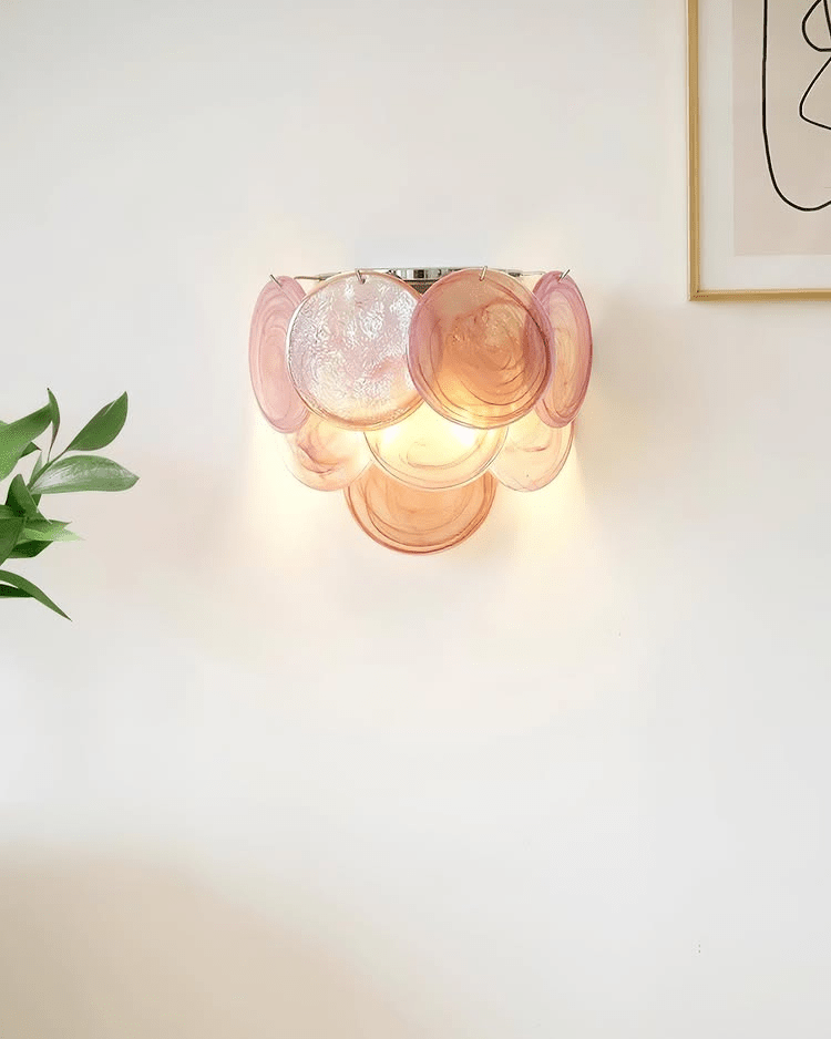 Lunaria Disc Glas Vägglampa