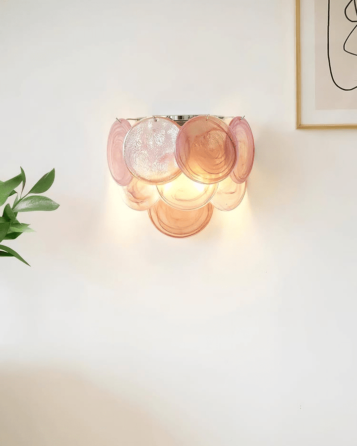 Lunaria Disc Glas Vägglampa