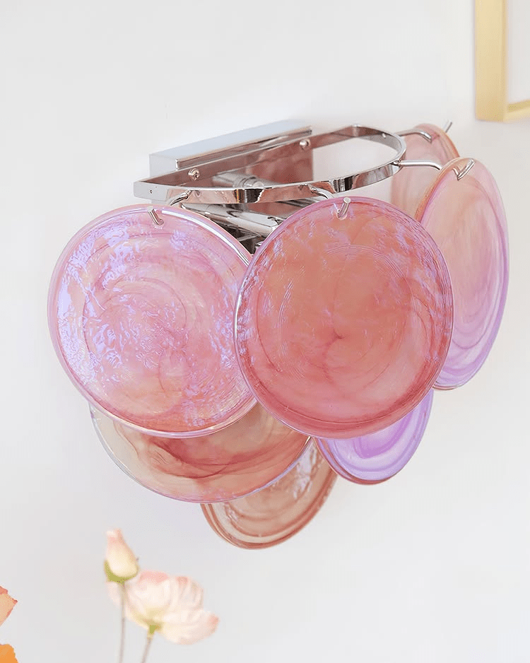 Lunaria Disc Glas Vägglampa