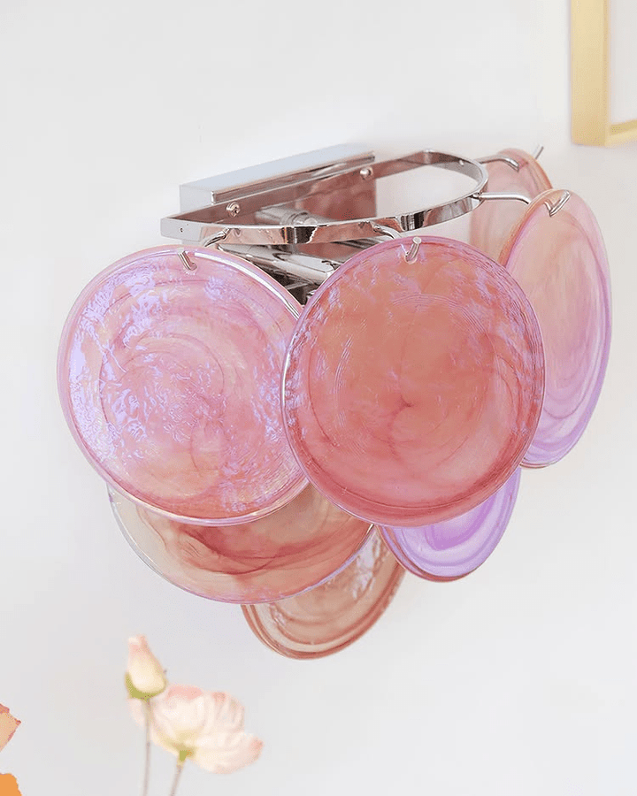 Lunaria Disc Glas Vägglampa