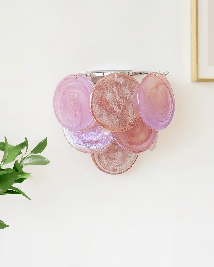 Lunaria Disc Glas Vägglampa