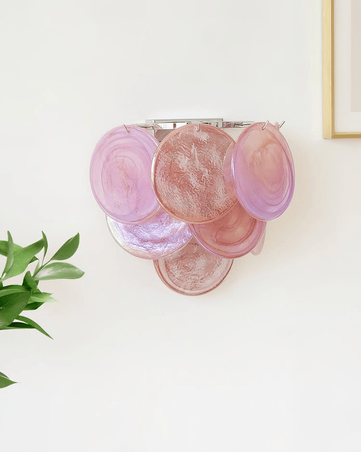 Lunaria Disc Glas Vägglampa