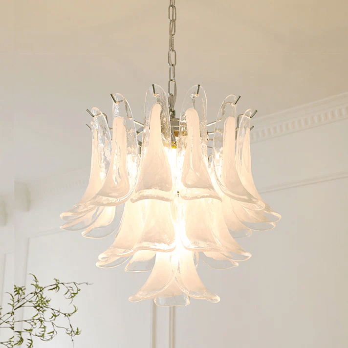Murano Glass Leaf Chandelier
