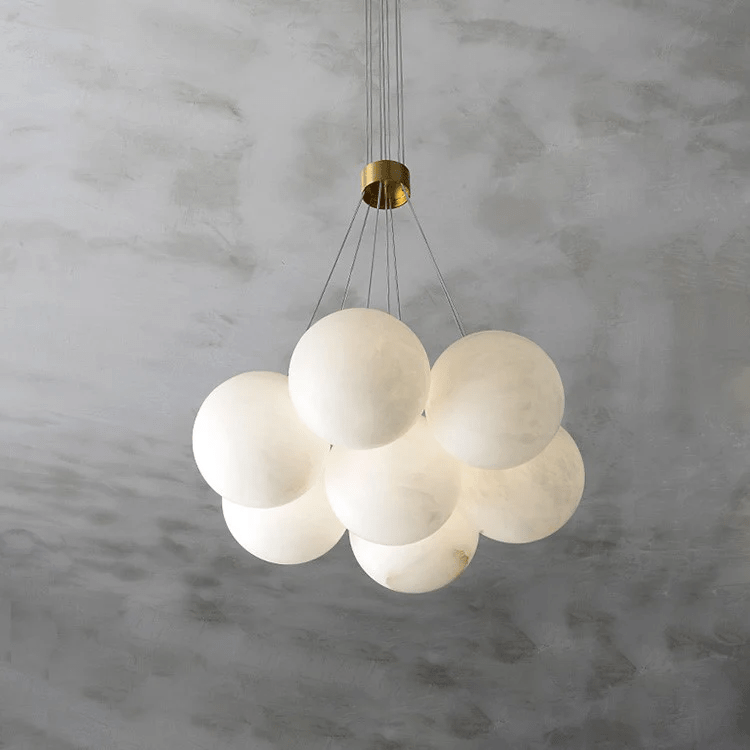Alabaster Bollar Kandelaber