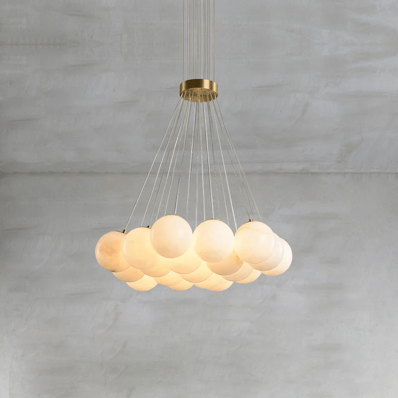 Alabaster Bollar Kandelaber