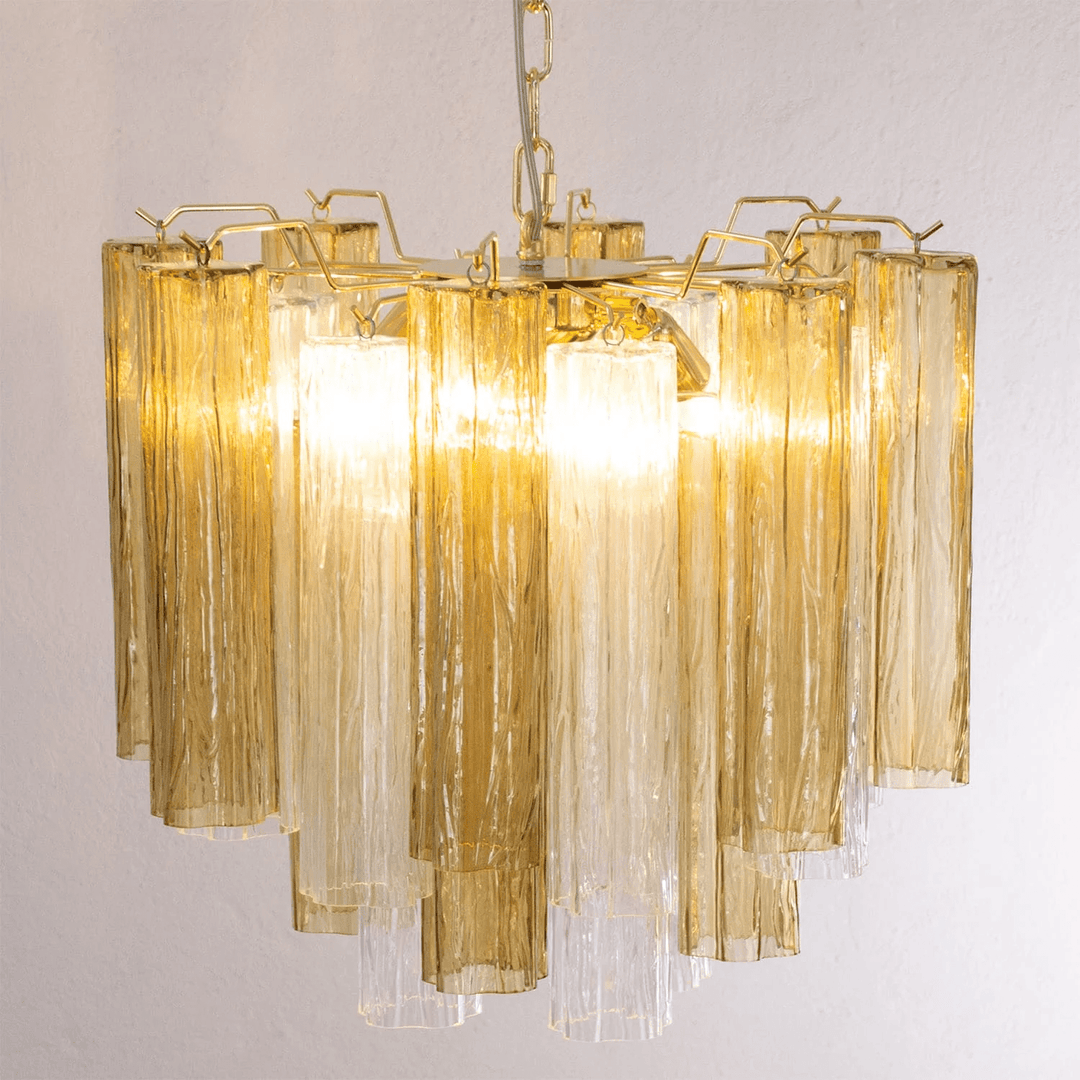 Glasrör Chandelier