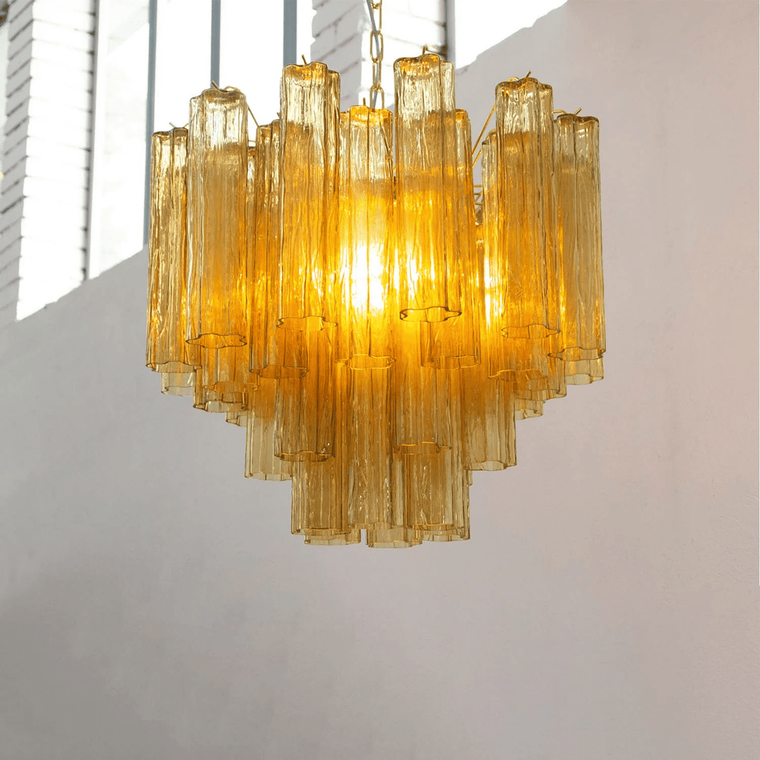 Glasrör Chandelier
