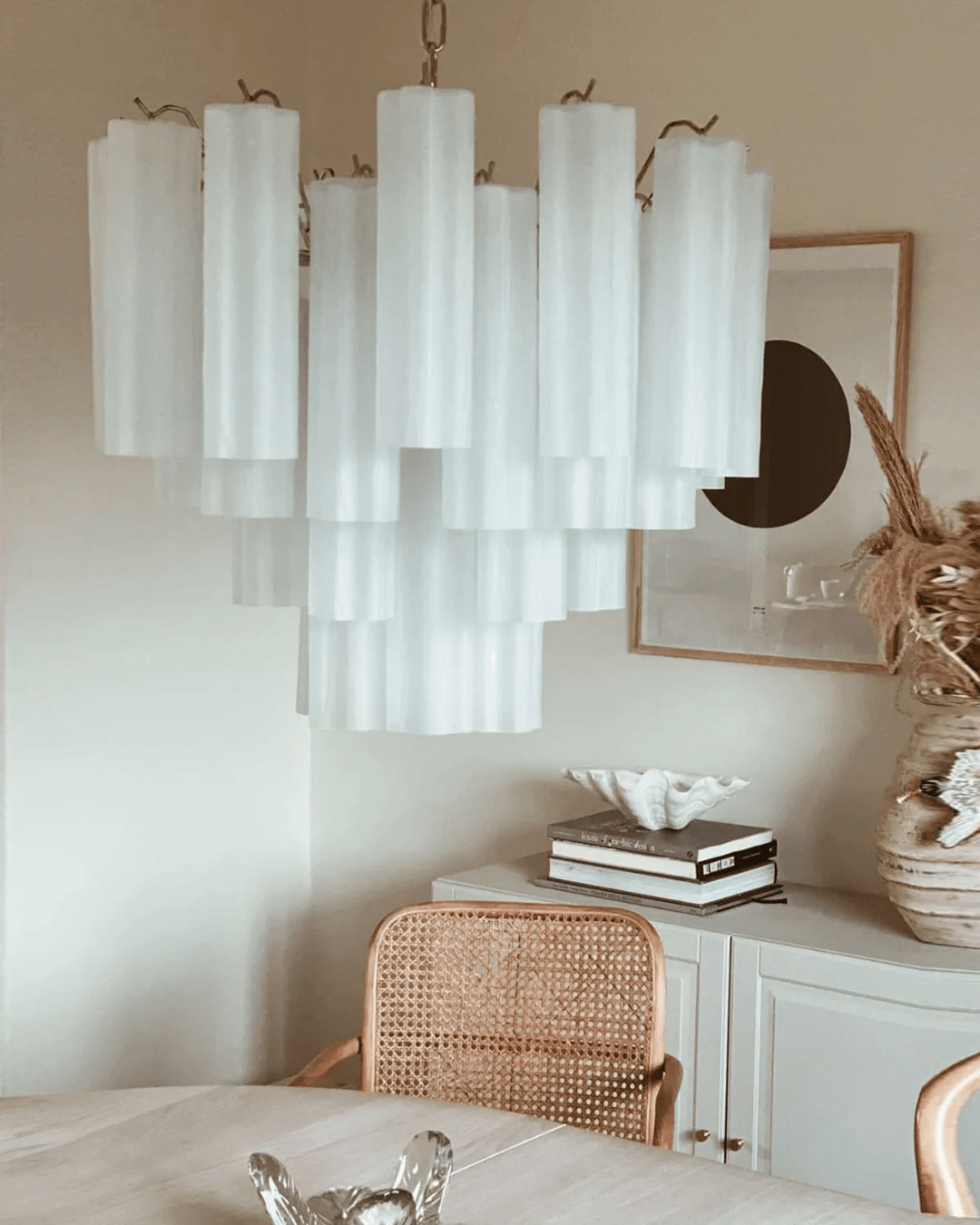 Glasrör Chandelier