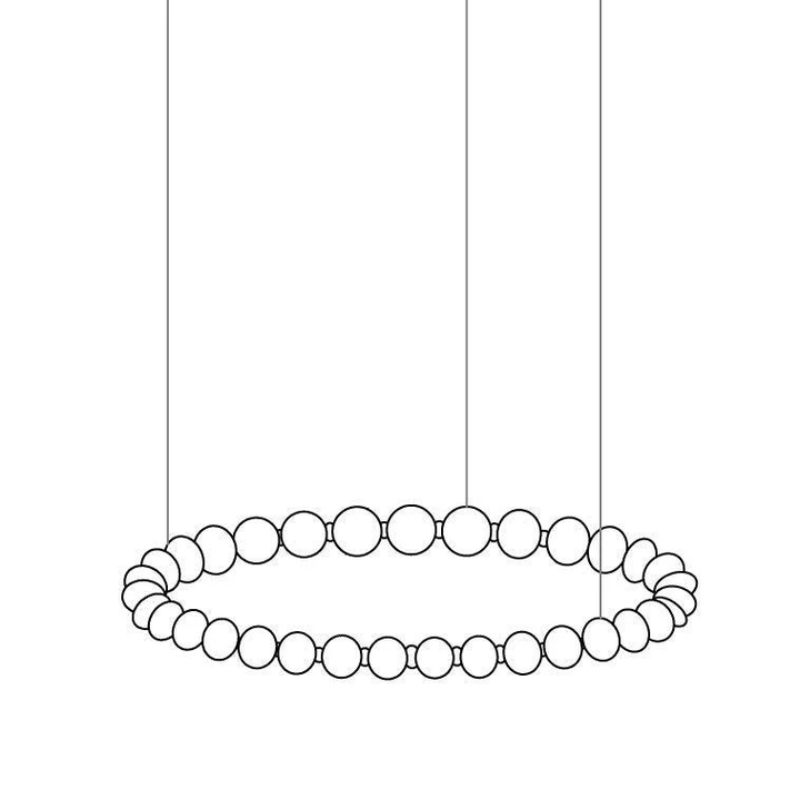 Pärlhalsband Bollar Kandelaber