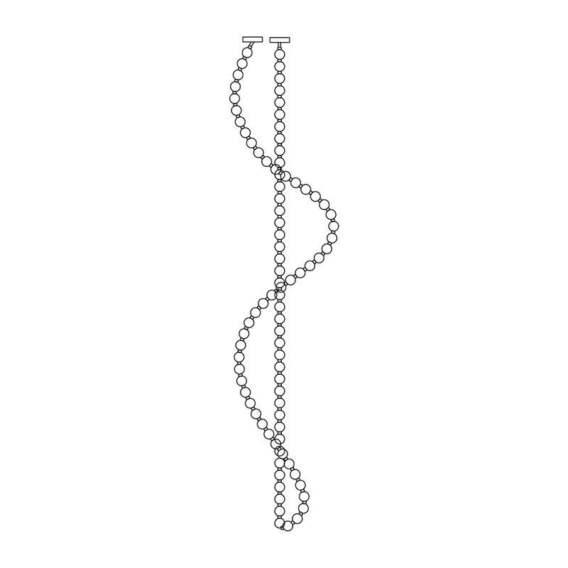 Pärlhalsband Bollar Kandelaber