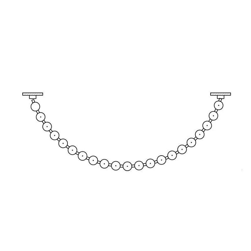 Pärlhalsband Bollar Kandelaber