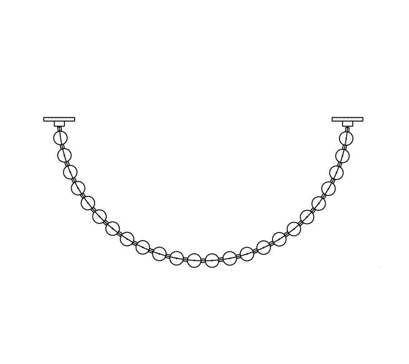 Pärlhalsband Bollar Kandelaber