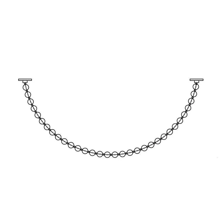 Pärlhalsband Bollar Kandelaber