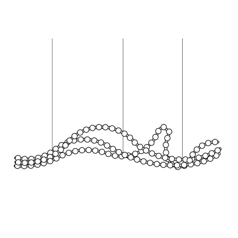 Pärlhalsband Bollar Kandelaber